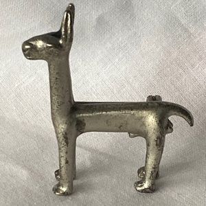 Sterling alpaca or llama ram brooch